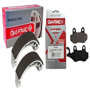 Kit Patim Freio + Pastilha Twister Honda Cbx250 2001 2002 2003 2004 2005 2006 2007 2008 Diafrag