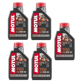OLEO DE MOTOR MOTUL 7100 10W60 4T 1L Sintético Ktm Husqvarna 5 UNIDADES