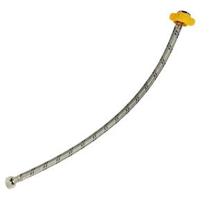 Engate Rabicho Mangueira Flexivel 60 cm Monocomando Conexao Femea Trançado Torneira Cozinha