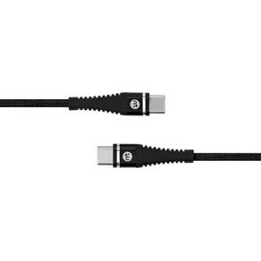 Cabo USB-C para USB-C, 1,5 metros, Mistertech, Preto