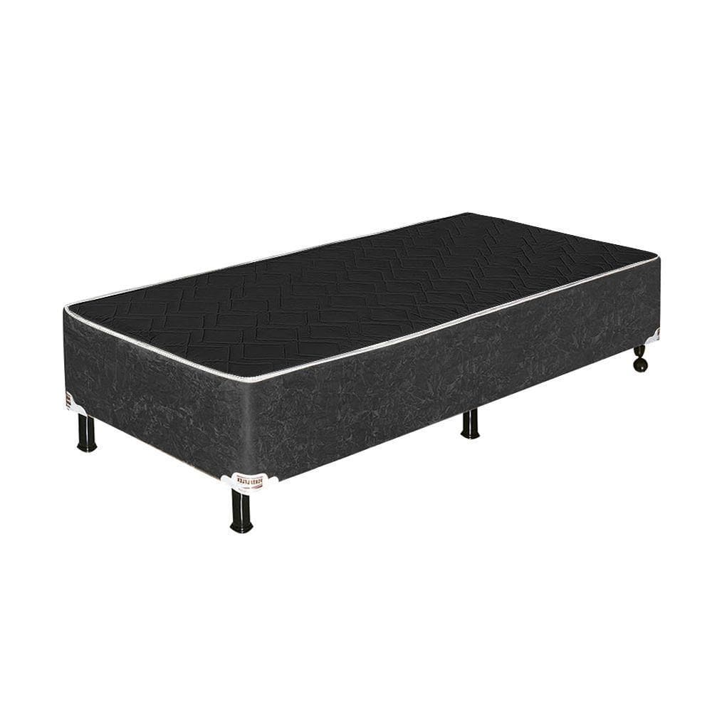 Base Cama Solteiro 1,88 X 0,78 X 0,42 Suede Cinza