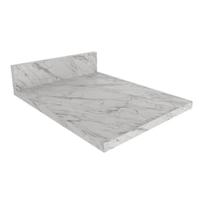 Tampo Mdp 25mm Para Balcão De Cozinha 40cm Multimóveis Cr20419 Mármore Branco Mármore Branco