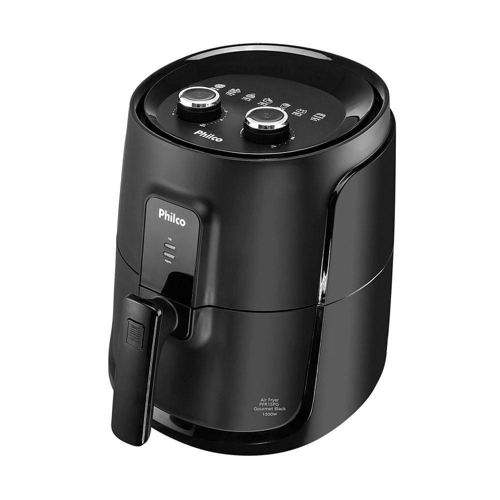 Fritadeira Elétrica Philco Air Fryer Gourmet Black 4,4l Pfr15pg Preta 127v