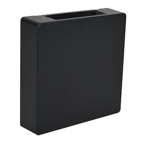 Arandela Clean Led Quad. 2 Fachos Abs 3w Bi-volt - Preto