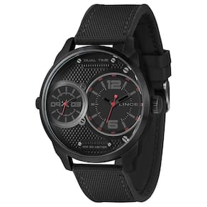Relógio Lince Masculino Dual Time Preto Mrnh214l50 Pvpx
