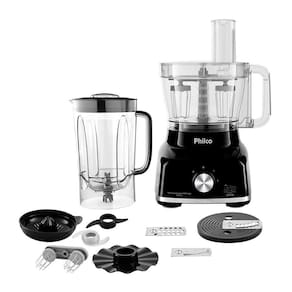 Multiprocessador De Alimentos Philco Pmp1600p 9 Em 1 1700w Preto 220v