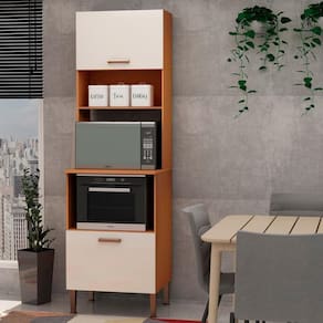 Torre Quente Kit Forno E Micro Freijo White Laca Brilho