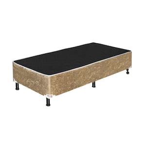 Base Cama Solteiro 1,88 X 0,88 X 0,42 Suede Bege