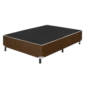 Base Cama Casal 1,88 X 1,28 X 0,42 Suede Marrom