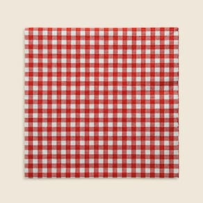 Guardanapo Importado Vermelho 33x33 - VICHY