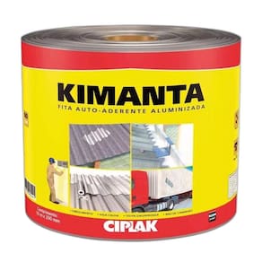 Manta Asfáltica Kimanta Aluminizada 20cm x 10metros