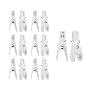 Prendedor de Roupa Formato Anatomico Transparente 36un