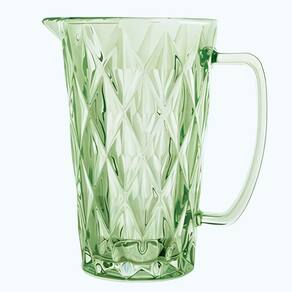 Jarra de Vidro Diamond Verde Água ou Suco 1 Litro