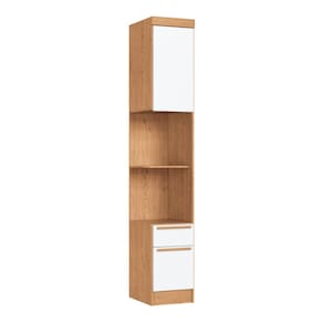 Modúlo para Quarto 217cm x 35,6cm Infinity Cedro/ Branco Line