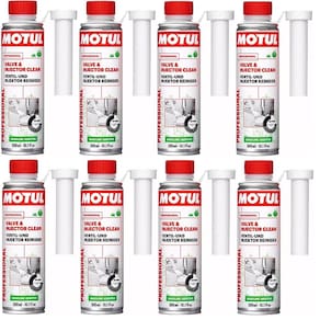 Limpa Sistema Spray Válvula Bico Motul Valve & Injector Clean Bicos para Gasolina 8 Unidades