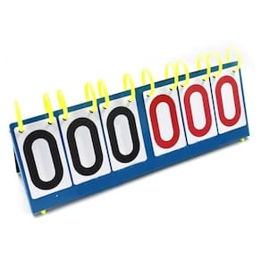 Placar Contador De Pontos Mesa Com 6 Digitos Triplo Ate 999 Pontos Marcador Manual Basquete Futebol Volei