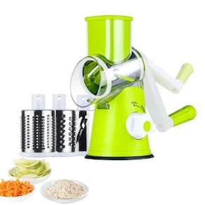 Cortador Processador De Verduras Legumes Fatiador Frios Queijos 3 Laminas Manual