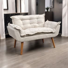 Namoradeira Decorativa Para Sala Recepção Consultório Escritório Manicure Alice Suede