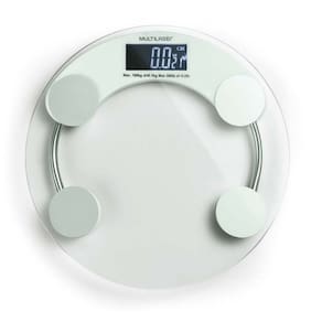 Balança Eatsmart Corporal Digital LCD Vidro 180kg Automática Multilaser HC039