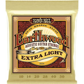 Encordoamento Violão Aço 010 Ernie Ball 2006 Extra Light