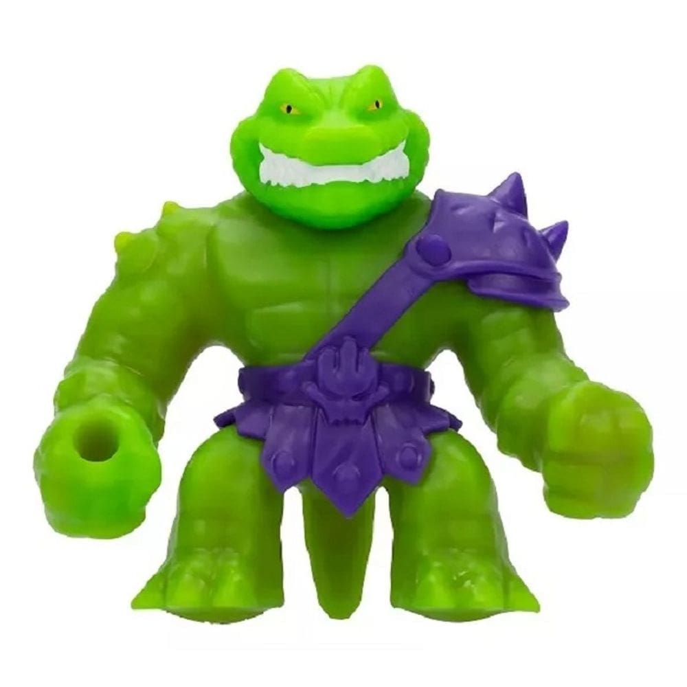 Boneco Macio Estica 3X  Heroes Goo Jit Zu Goo Stretch Strikers 11 Cm  - Rock Jaw -  Sunny