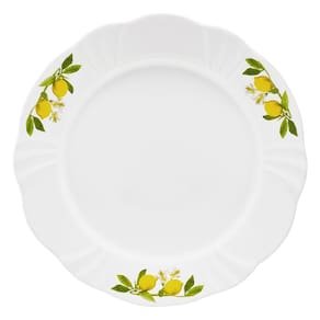Prato Raso 29 Cm Soleil Limoni Limão Mesa Posta Oxford