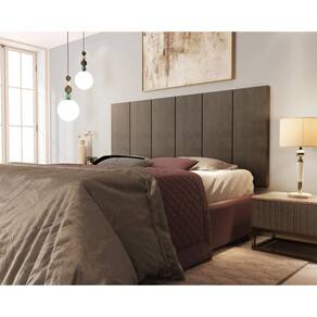 Painel Cabeceira Cama Casal 1,40 Million Marrom Comprar