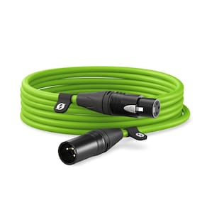 Cabo XLR Rode XLR-3 Premium 3m para microfones (verde)