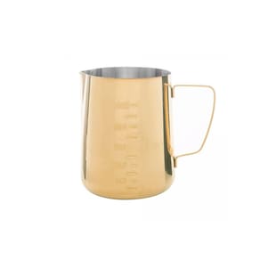 Leiteira Chaleira Bule Dourado Inox Medidor Cafeteria 600ml