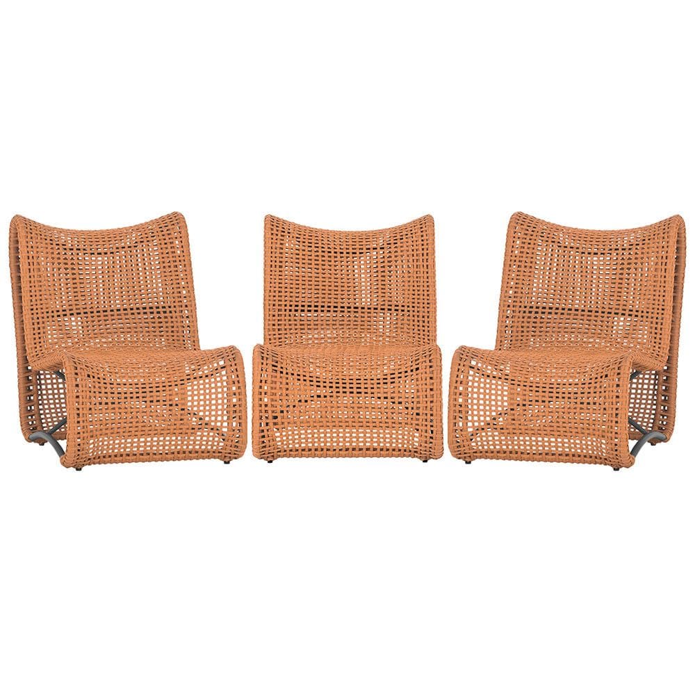 3 Poltrona Texas em Alumínio Trama