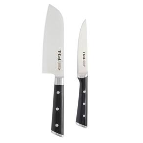 Conjunto de facas T-Fal Ice Force Santoku 18 cm e Utility 11 cm preto