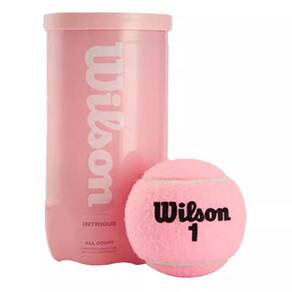 Bola de Tênis Wilson Intringue Rosa com 2 Bolas
