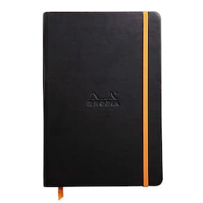 Caderno Rhodia Rhodiarama A5 Preto 192 páginas 90g