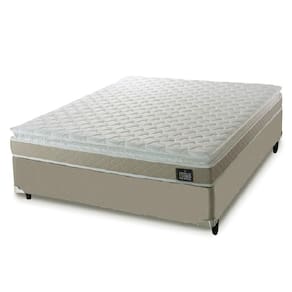 Cama Casal Colchão D45 com Pillow Top Hellen Strong 138x188x62cm Bege - Suporta até 150kg Bege