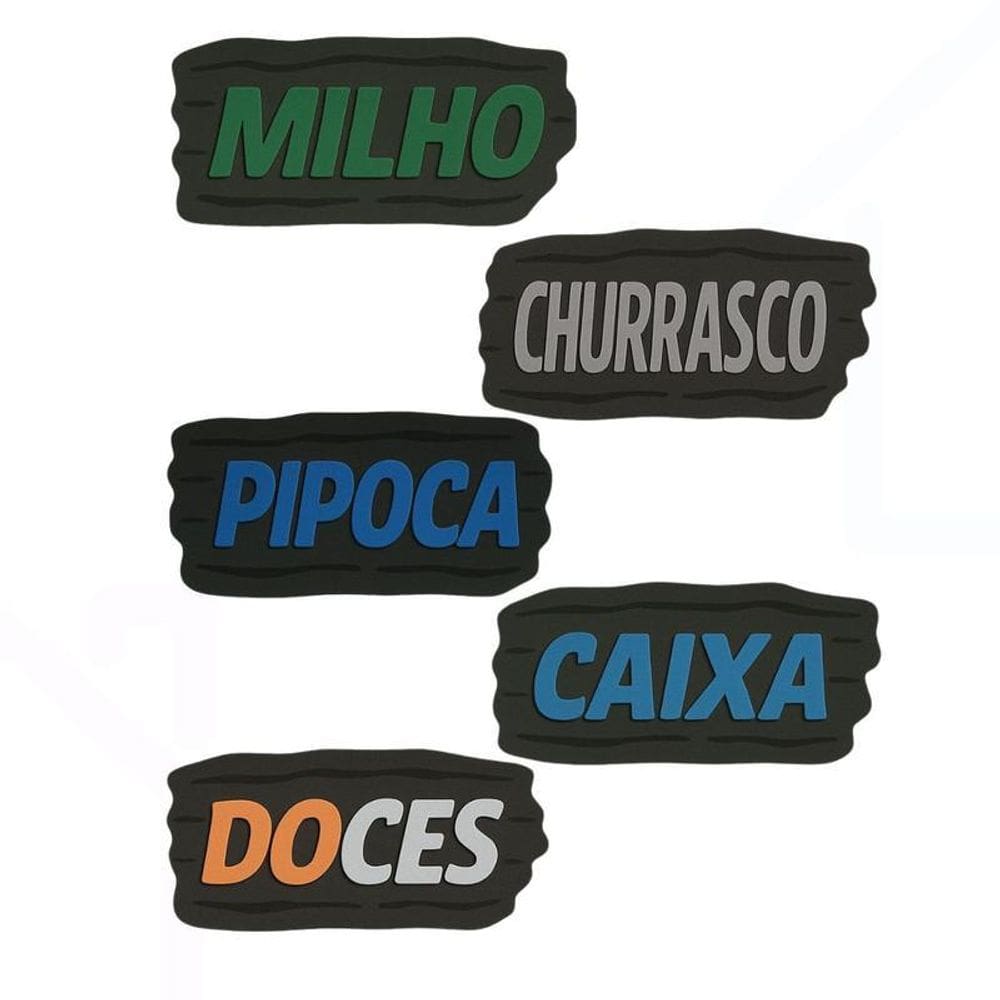Kit 5 Painel Eva Decoração Festa Junina Barraca Milho Pipoca