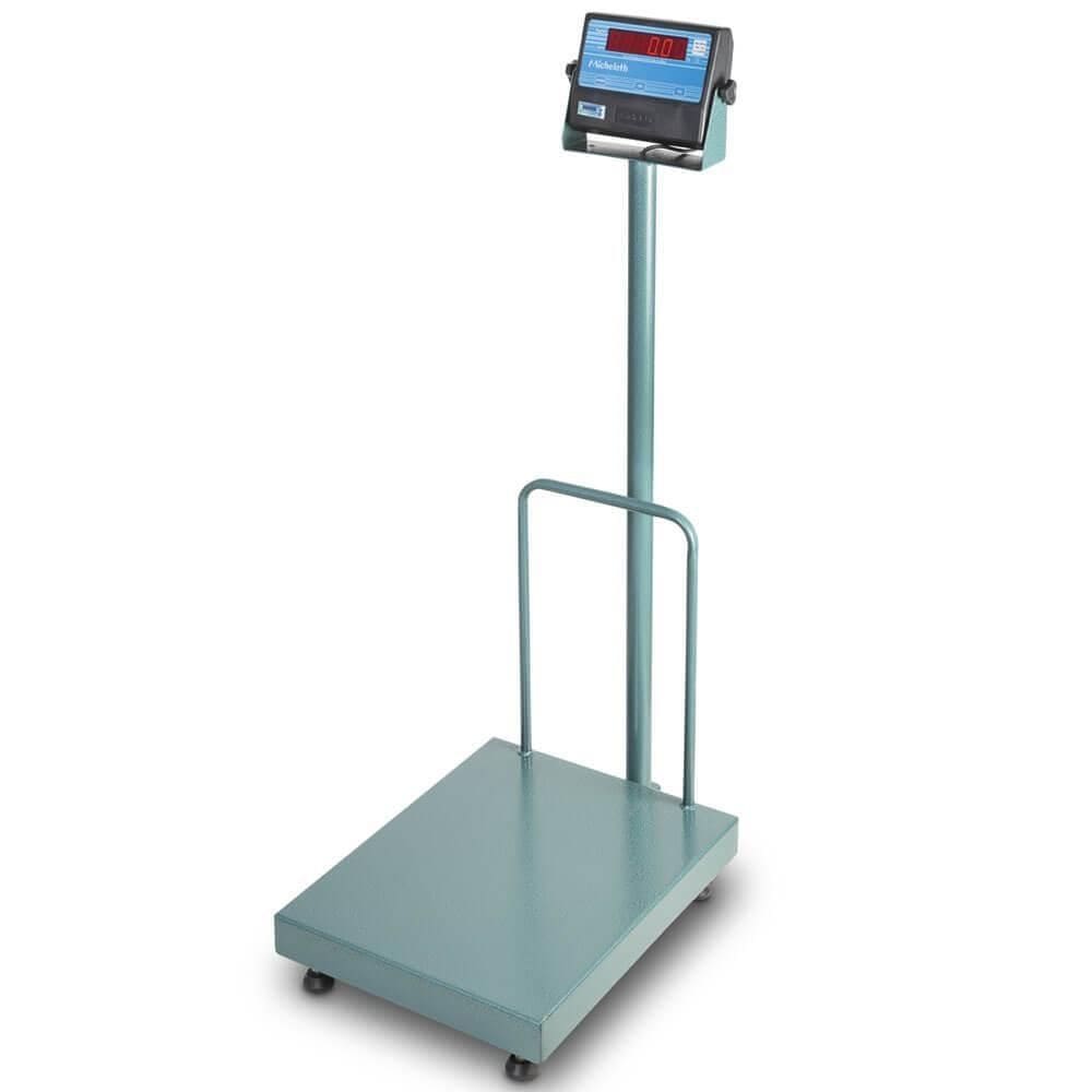 Balança Eletrônica Micheletti MIC100 RS232 100kg/20g 40x50cm C/ Coluna e Plat. Aço Carbono