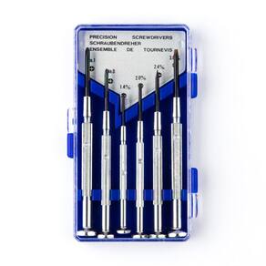Conjunto de chaves de fenda de precisão Herco HE826 com 6 mini chaves de fenda