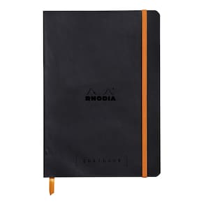 Jornal Rhodia Goalbook A5, preto pontilhado, 120 folhas