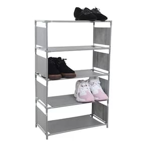 Estante Organzadora Multiuso 5 Prateliras Para Sapatos Brinquedoa Roupas Lavanderia Closet 10 Pares