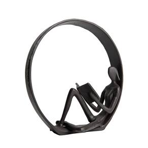 Estátua de suporte para livros Danya B. Contemporary Circled Reader Iron
