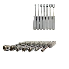Kit Chave Canhao 5 A 12Mm Soquete Sextavada 7 Peças Profssional Twister Vazada