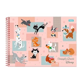Caderno Cartográfia 80Fls Disney Pets Salmão Foroni