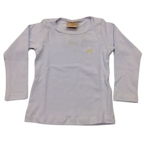 Camiseta infantil Cotton manga longa Fem Patota Branca