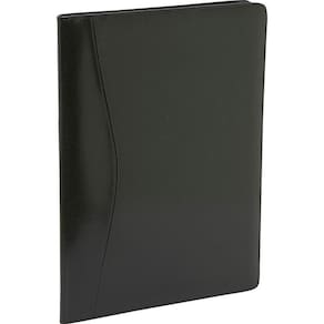 Portfólio de couro Padfolio Royce com bloco de notas e pasta