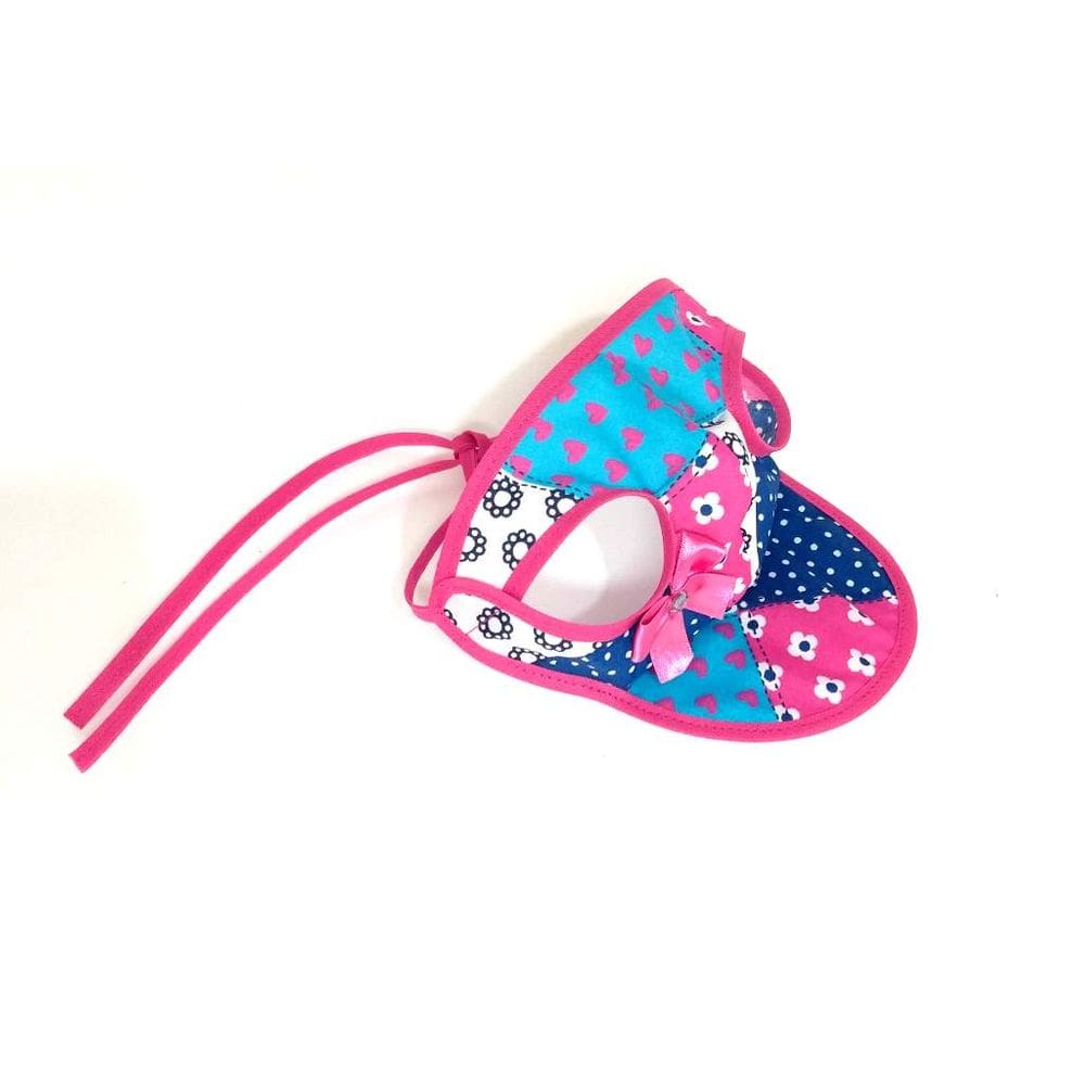 Boné para Cachorro com viseira cor rosa estampada tamanho G