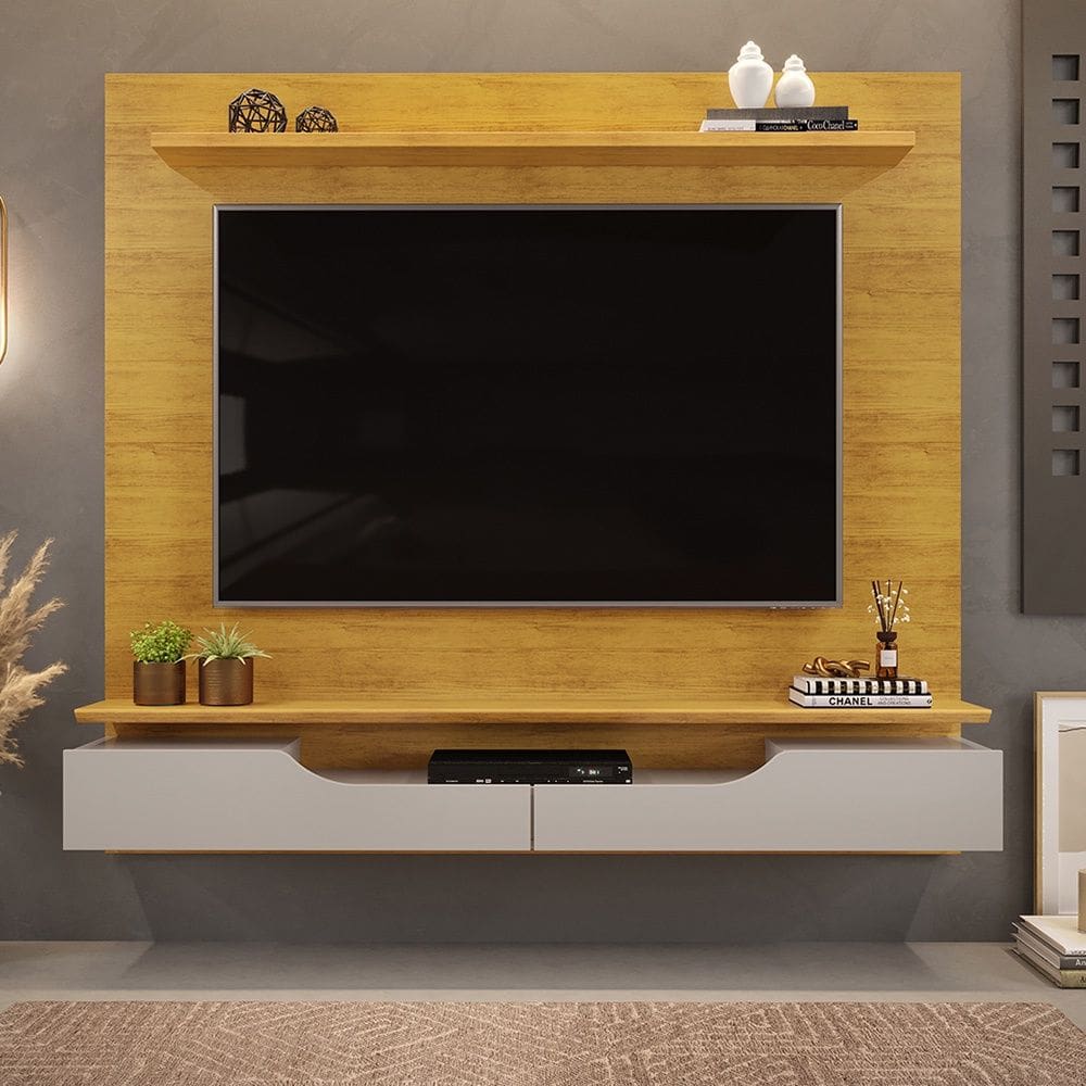 Painel para TV até 60 Polegadas 2 Portas Levi Cedro Bali DJ Móveis