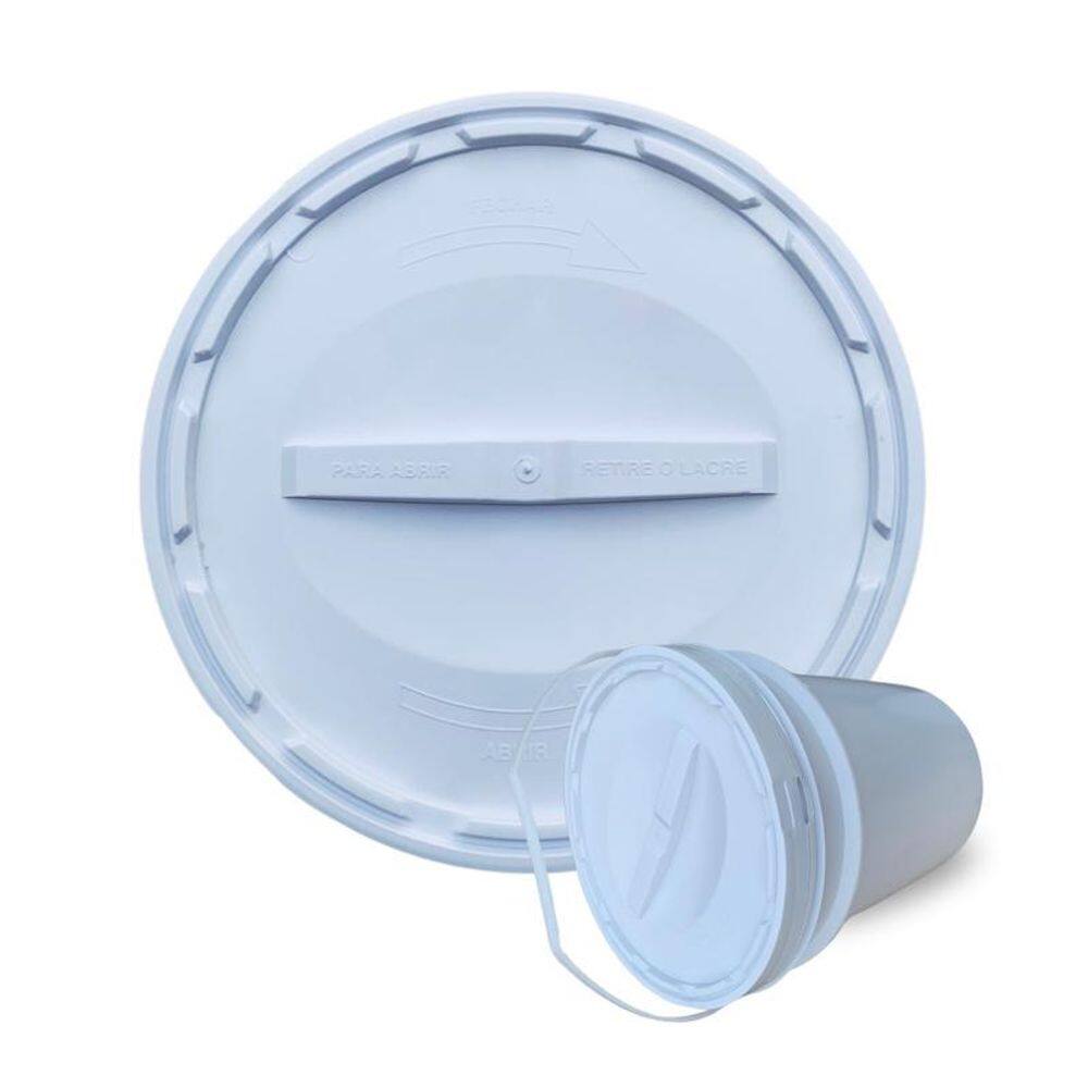 Balde Para Pesca 20L Tampa Rosca - Kit 17 Pçs