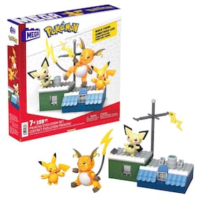 Conjunto de construção Mega Pokémon Pikachu Evolution com 160 unidades