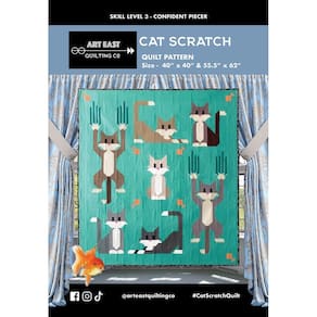 Padrão de edredão Art East Quilting Co Cat Scratch for Quilt