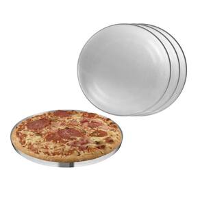 Forma de Pizza Grande Assadeira Redonda Aluminio 40cm 4un
